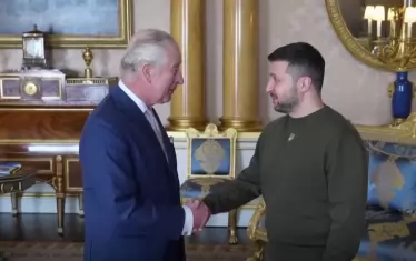  Крал Чарлз Трети прие Зеленски на кратка аудиенция