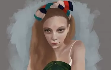  Автопортрет на актрисата.