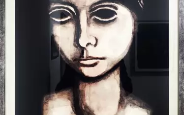  Портрет на млада жена, литография, 2016 г. 