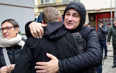 Христо Гърбов и съпругата му - кинорежисьорката Иглика Трифонова.