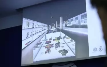 ...включително този на "Барселона" на ст. "Камп Ноу", явно с илюстративна цел как би могъл да изглежда този на "ЦСКА-София".