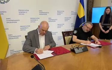  Иван Гешев подписва меморандум с украинския си колега Андрий Костин