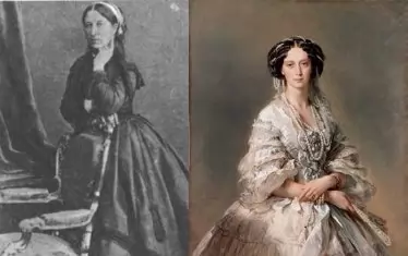  Още един портрет на Мария Гартунг и снимка от късните й години.