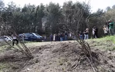 Мястото на взрива.