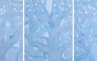  В пейзажите на Кацамунски живописната материя добива свой собствен порядък.