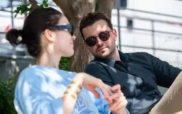  С Кристина Верославова - екранна съпруга на Филип Янг.