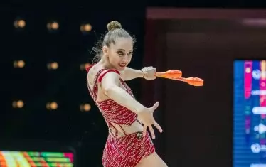 Най-силното представяне на абсолютната европейска шампионка в многобоя Боряна Калейн във финалите на уреди бе съчетанието ѝ с бухалки.