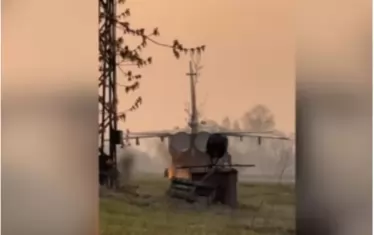 Партизани подпалиха Су-24 в Новосибирск