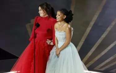  С Мелиса Маккарти по време на тазгодишната церемония за наградите "Оскар".