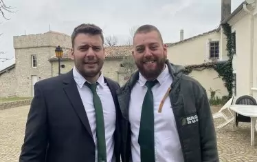 Братята Смилко (вляво) и Костадин Дебренлиеви - възпитаници на НГДЕК и национали на България по ръгби.