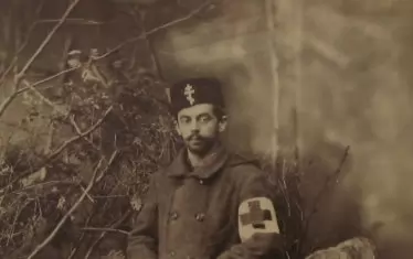 Васильов във военна униформа по време на Руско-турската война (1877-1878).