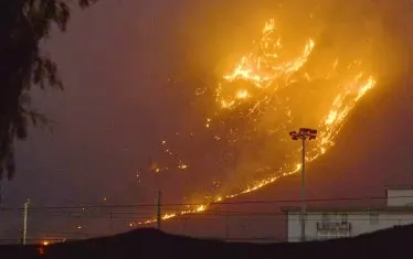 Пожар в Палермо.