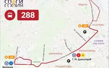 Маршрутът на бъдещата автобусна линия 288