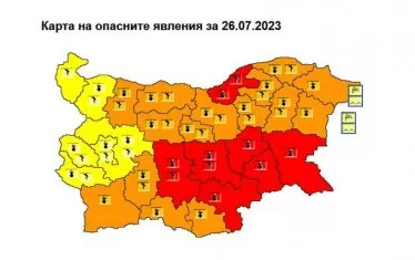 Екстремно горещо ще е в цяла България и днес