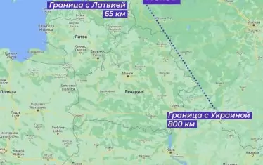  От украинската граница до Псков са около 800 км