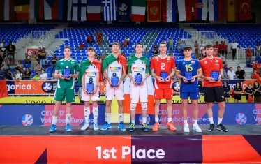 Идеалният отбор на Евроволей `23 при 17-годишните.