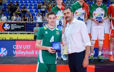 Либеро №1 на първенството Димитър Добрев.