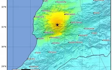 Епицентърът на земетресението.