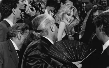 Клаудия Шифър и Карл Лагерфелд