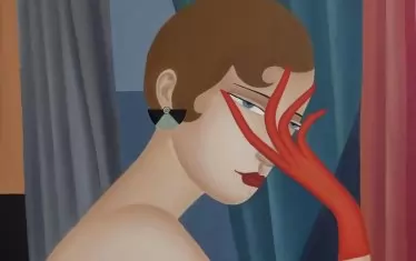 Атмосфера на луди парижки нощи сякаш витае около героините в живописта на Джени.