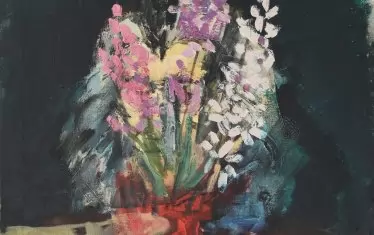  Натюрморт с градински цветя, 70-те години