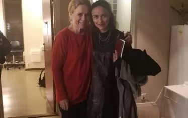  Българската актриса се срещна с Лив Улман.