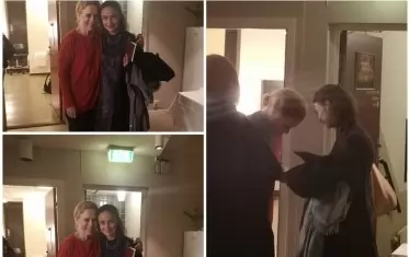  Йоана получи личен автограф от идола си.