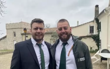 Смилко и Костадин по време на пътуване в чужбина с националния отбор.