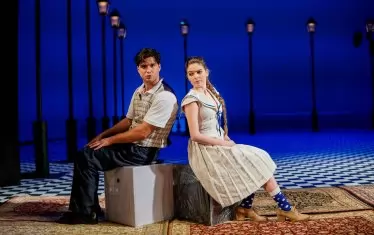  С Радина Боршош в "Двубой" от Иван Вазов под режисурата на Мариус.