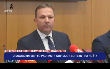 Македонският вътрешен министър Оливер Спасовски