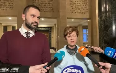 Градският прокурор Илиана Кирилова и заместникът ѝ Христо Кръстев.