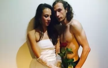  Весела - Офелия, и Леонид Йовчев - Хамлет, при гостуването на спектакъла на Явор Гърдев в Гданск.