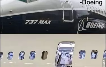  В социалните мрежи веднага се появи шега с "Боинг 737 Мах". "Когато една врата се затваря, се отваря друга".