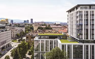 Проектът на "Фейрплей интернешънъл" в идеалния център на София, срещу хотел "Хаят". 