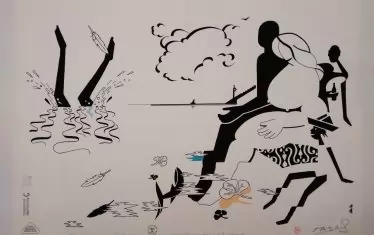  В творбите на графика почти винаги има хумор и абсурд.