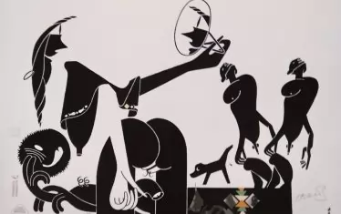  Графикатура на Иван Газдов от предстоящата изложба.