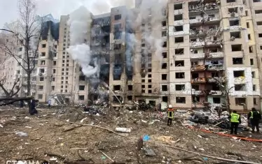  Киев след ракетната атака