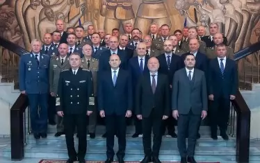 Румен Радев, политици и генерали преди Годишната конференция на началника на отбраната адмирал Емил Ефтимов