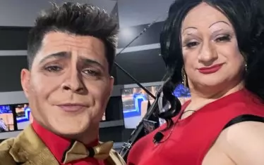  С Антоан Петров-Анди като Катя и Здравко от дует "Ритон".