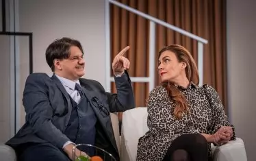  С Диана Любенова в "Познай кой ще дойде на вечеря?".