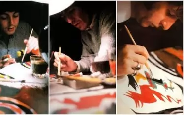  Моменти от творческия процес в Япония.