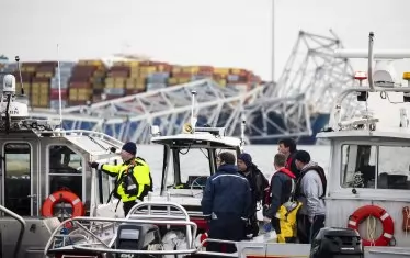 В САЩ кораб се блъсна в мост за втори път в рамките на седмица