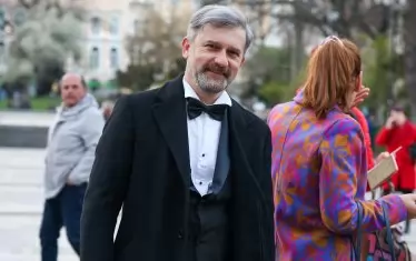 Пенко Господинов малко преди да получи статуетката.