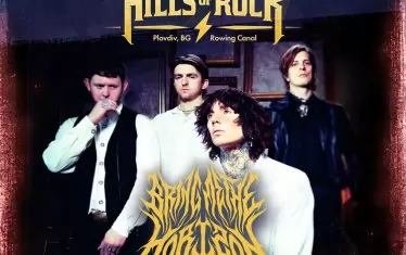 Плакатът за хедлайнерското гостуване на Bring Me the Horizon на Hills of Rock 2024.