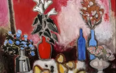  "Натюрморт със сини шишета", 2004, колекция Д. К.