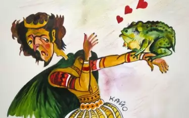   Карикатура на Никола Георгиев-Кайо.