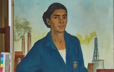  Мария Столарова (1925-2016), "Бригадирка", 1959.