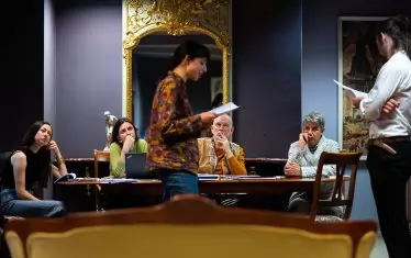 Момент от кастинга.