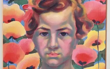  Тина Виячева е още дете, когато позира на художника за картината "Момиче с макове".