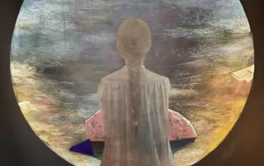  За Атанасов камъкът е и "платно" за картината, и обект на изображение.